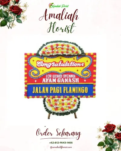 Bunga Papan Congratulation di Wonoplumbon